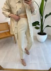 EKRU 7139 GABARDİN TAKIM