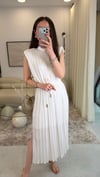 EKRU 8305 PİLİSELİ ELBİSE 