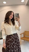 EKRU 85 ŞİFON GÖMLEK 