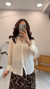 EKRU 85 ŞİFON GÖMLEK 