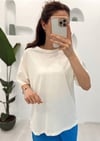 EKRU ARKASI KELEBEK NAKIŞ TSHIRT