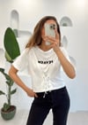 EKRU BAĞCIKLI TSHIRT 