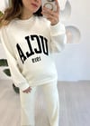 EKRU BASKILI SWEAT 