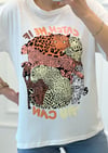 EKRU BASKILI TSHIRT