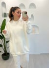 EKRU BİSİKLET YAKA SWEAT 