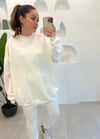 EKRU BİSİKLET YAKA SWEAT 
