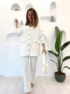 EKRU BLAZER CEKET PANTOLON TAKIM
