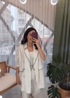 EKRU ÇOBAN DİKİŞLİ CEKET