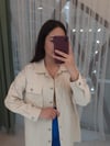 EKRU GABARDİN CEKET 