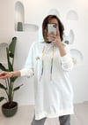 EKRU GÖKKUŞAĞI NAKIŞLI SWEATSHIRT