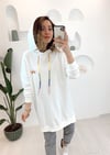 EKRU GÖKKUŞAĞI NAKIŞLI SWEATSHIRT