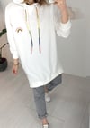 EKRU GÖKKUŞAĞI NAKIŞLI SWEATSHIRT