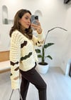 EKRU-KAHVE 3955 BLOK RENKLİ HIRKA 
