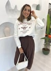 EKRU KELEBEK SWEAT