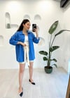 EKRU KUŞAKLI BERMUDA ŞORT 