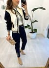 EKRU-LACİVERT 4021 BOMBER CEKET