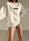 EKRU NAKIŞLI SWEAT 