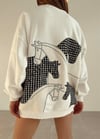 EKRU NAKIŞLI SWEAT 