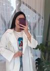 EKRU REGLAN İŞLEMELİ TRENÇ