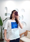 EKRU-SAKS BASKILI TSHİRT 