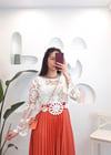EKRU SUZİNE CROP KAZAK