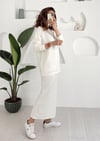 EKRU SWEATSHİRT KALEM ETEK 2 Lİ TAKIM 
