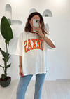 EKRU TEXAS BASKILI TSHIRT