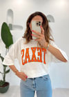 EKRU TEXAS BASKILI TSHIRT