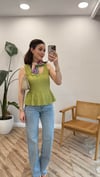 FISTIK YEŞİL 20984 DANTEL TOP 