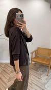 FLOW 0687 FERMUARLI SWEAT KAHVE S