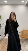 FLOW 0687 FERMUARLI SWEAT SİYAH S