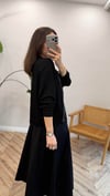 FLOW 0687 FERMUARLI SWEAT SİYAH S