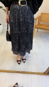 FÜME 3375 DESENLİ PİLİSE ETEK 