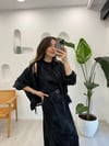 FÜME 5975 ŞİFON DETAY İPEK CUPRA TAKIM