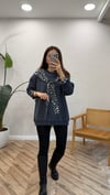 FÜME 6186 FULAR DETAY SWEATSHİRT