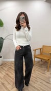 FÜME 7766 LEOPAR DESEN PANTOLON