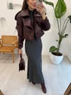 FÜME 90234 KOLSUZ TRİKO ELBİSE