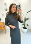 FÜME 9511 TRİKO ELBİSE 