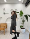 FÜME-MELANJ 90236 UZUN TRİKO ELBİSE