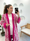 FUŞYA ALLOVE DESEN TRİKO HIRKA 