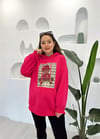 FUŞYA BASKILI SWEAT