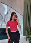 FUŞYA CROP TSHİRT 