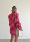 FUŞYA DÜĞMELİ BLAZER CEKET 