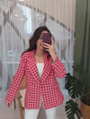 FUŞYA DÜĞMELİ BLAZER CEKET 