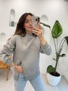 GRİ 0231 FERMUAR DETAY SWEAT 