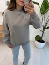 GRİ 0231 FERMUAR DETAY SWEAT 