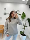 GRİ 0231 FERMUAR DETAY SWEAT 