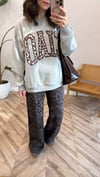 GRİ 0855 LEOPAR DETAY SWEAT