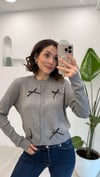 GRİ 1061 FİYONK DETAY HIRKA 