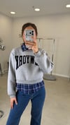 GRİ 2490 YAKA DETAY SWEAT